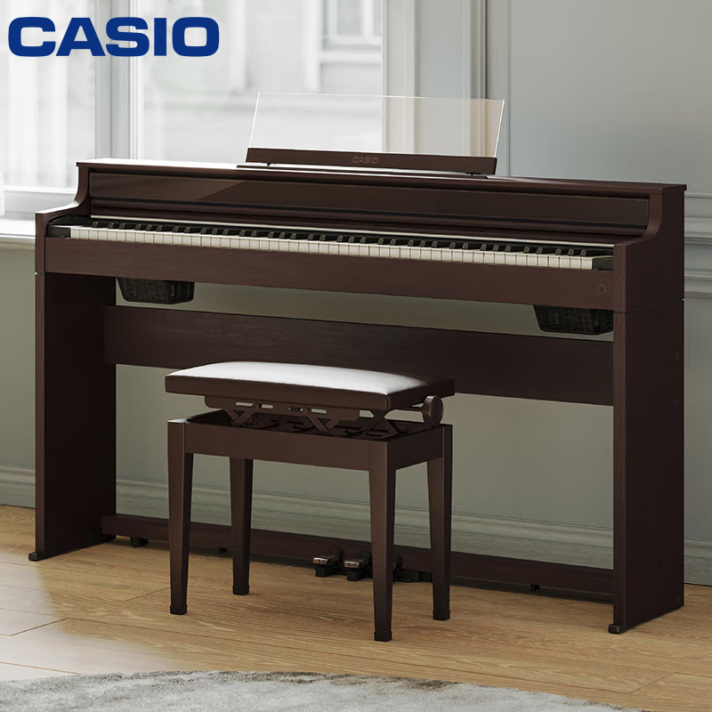 卡西欧(CASIO)电钢琴APS450智能88键重锤专业立式数码钢琴套机