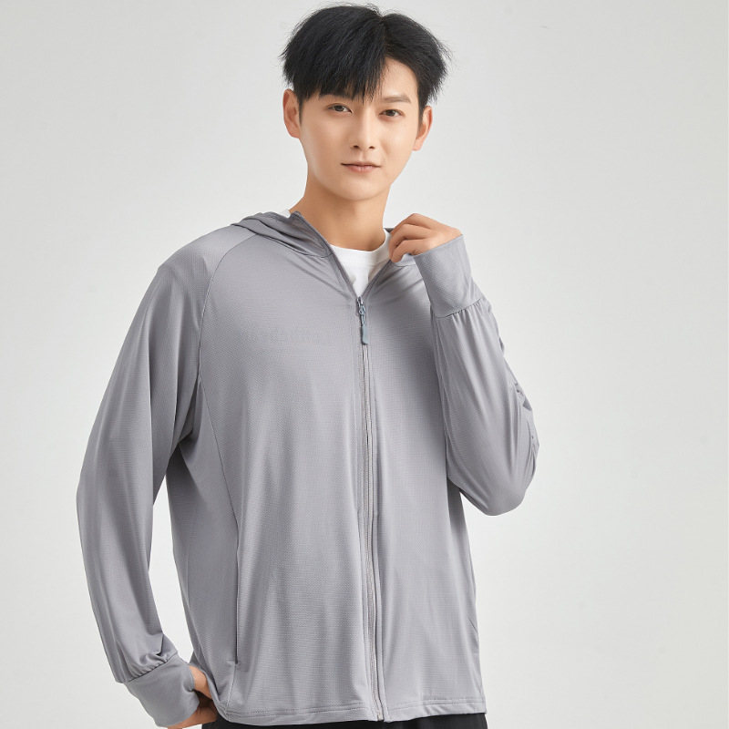 夏季防晒衣女薄款透气防紫外线冰丝长袖户外防晒服男批发高清大图