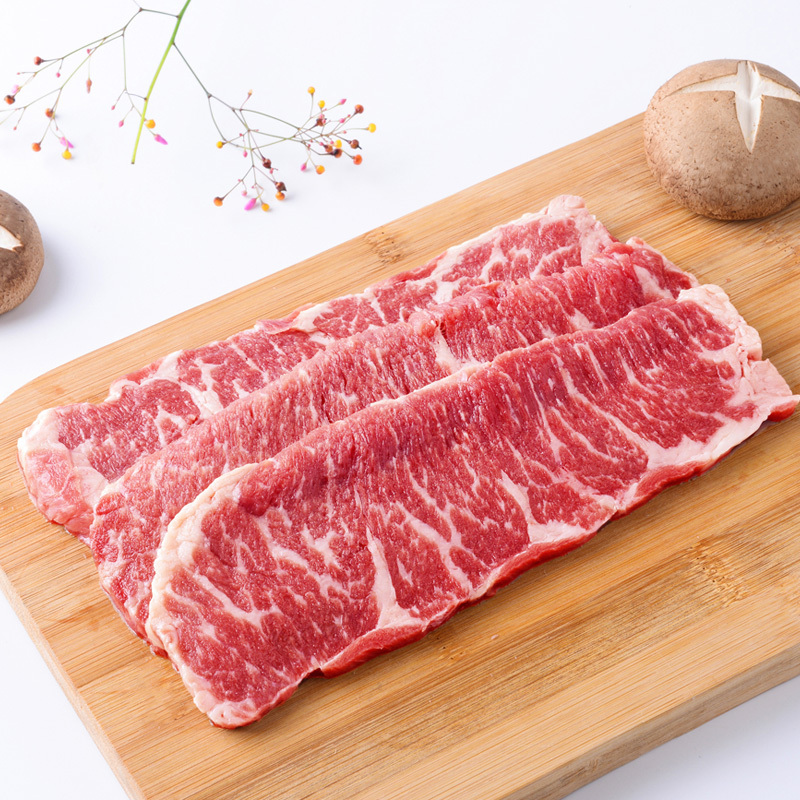 恋尚牛 M3雪花牛肉片300g 澳洲进口 谷饲原切牛排 生鲜牛肉