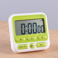计时器计时器提醒器学生考试静音无声多功能厨房倒记时秒表电子定时器_1 绿