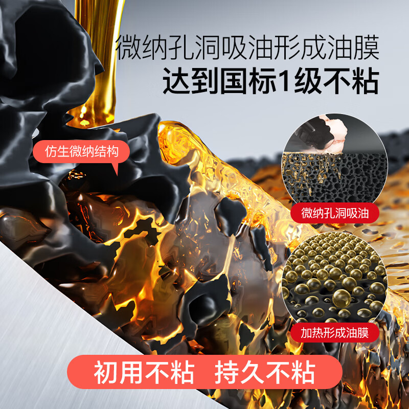 三禾(SANHO) 0涂层禾庚不粘炒锅迅速导热不挑炉灶不粘炒锅 30cm LC30S11高清大图