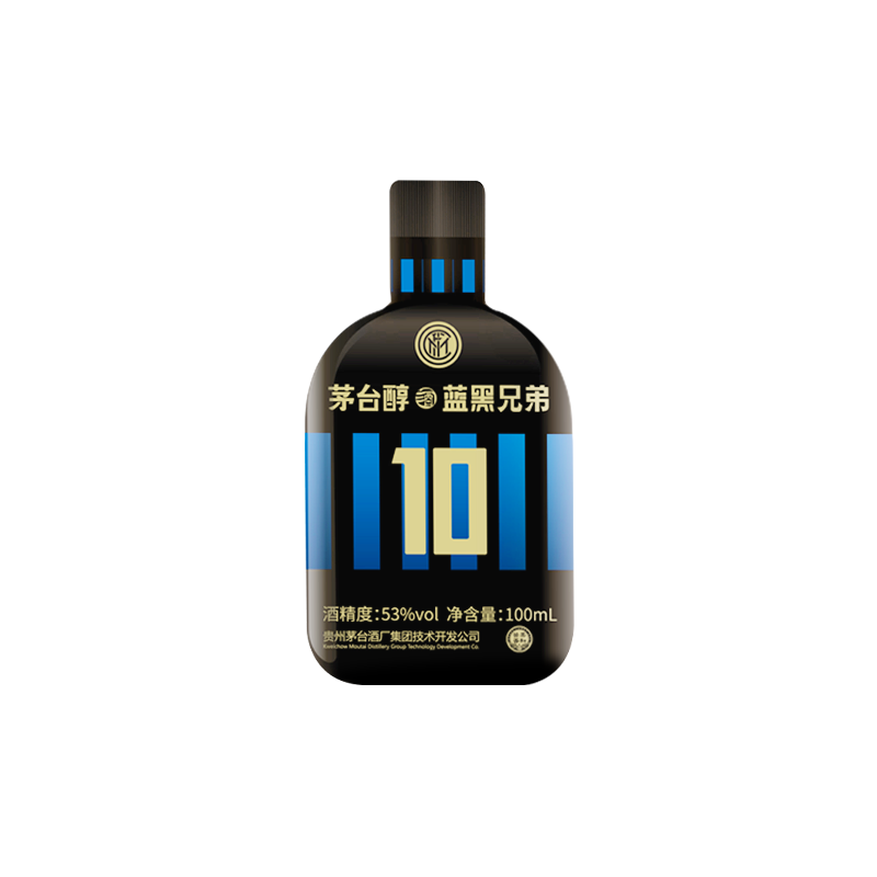 [苏宁自营]茅台醇蓝黑兄弟53度100ml柔和酱香型白酒 国际米兰限定 号码随机 贵州茅台酒厂集团