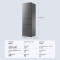 海尔三门冰箱HC3-230LHC3E0BK 230升一级能效直冷机械控温布朗灰钣金面板右开独立式