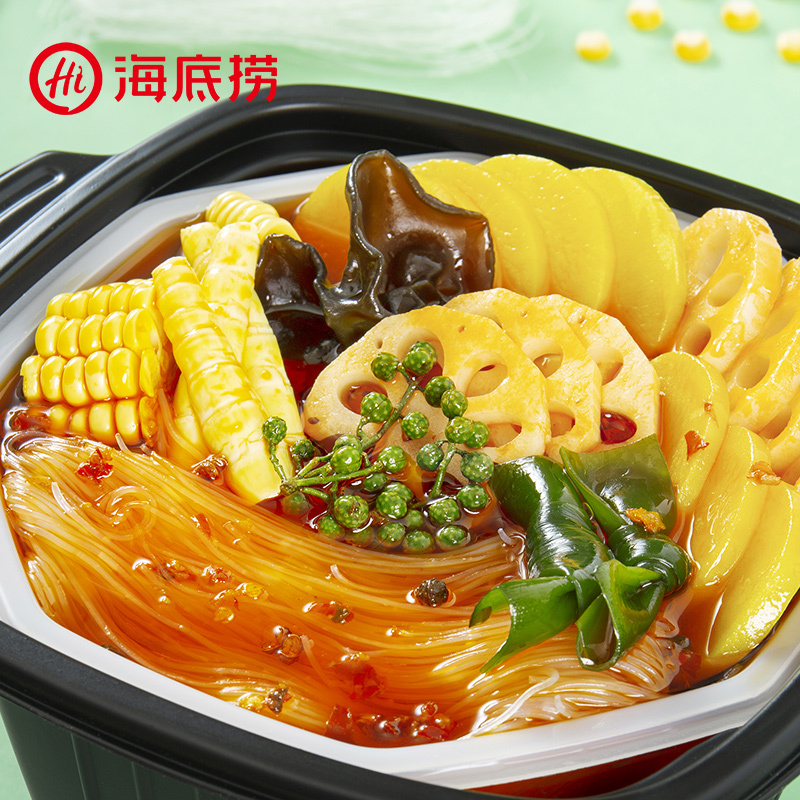 海底捞藤椒味什锦蔬菜410g 碗装 藤椒麻辣味 即食懒人自煮小火锅 宿舍办公室出行旅游必备