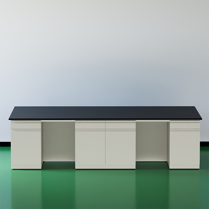 臻远 ZY5052707 实验台实验室 工作台实验桌操作台 全钢暖白3米中央台高清大图