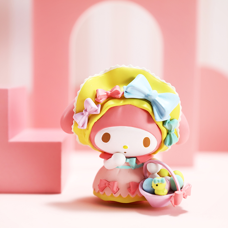 [推荐盲盒]名创优品 (miniso) My Melody美乐蒂茶话会系列盲盒摆件创意玩偶(混)