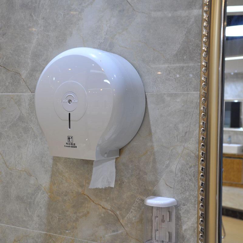 大号卷纸筒卫生间纸巾架餐厅酒店商场洗手间厕所防水抽拉大卷纸盒