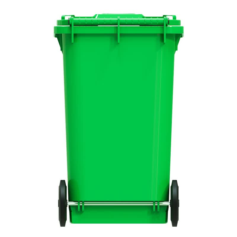科力邦(Kelibang) 户外垃圾桶 大号加厚 揭盖垃圾桶 100L 小人标 绿色 KB1001-1 1个高清大图