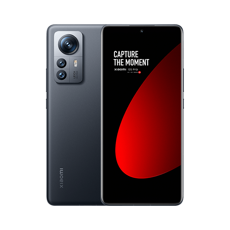 [原封]小米12S Pro 12GB+512GB 黑色 新骁龙8+Gen1 6.73曲面大屏 120Hz高刷新率 120W快充 支持无线充 智能手机