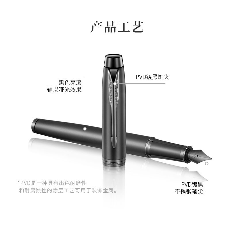 派克 IM理性之黑墨水笔+麒麟礼盒