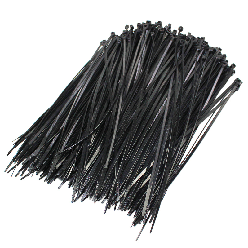 伏兴自锁式尼龙扎带理线带扎线带捆扎绳48300mm100根装黑色fx015