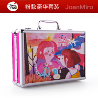 美乐 儿童绘画套装粉色款 蜡笔水彩笔画画套装儿童画笔套装JM08640