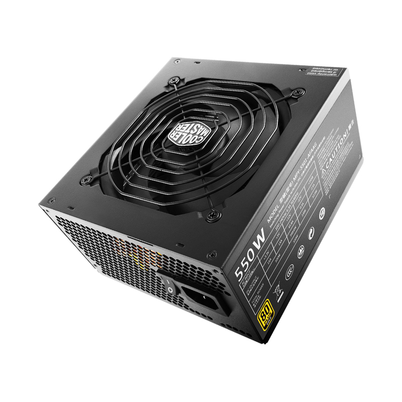 酷冷至尊（CoolerMaster）额定550W MWE550 台式机电源电脑电源（80PLUS金牌/全模组）