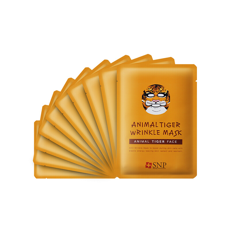 SNP(斯内普)虎形抗皱面膜 25ml*10(补水保湿 亲肤 动物面膜)