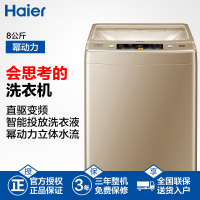 海尔(Haier)EB80BDF9GU1 8公斤 全自动家用波轮洗衣机 直驱变频 幂动力 智能投放 1级能效