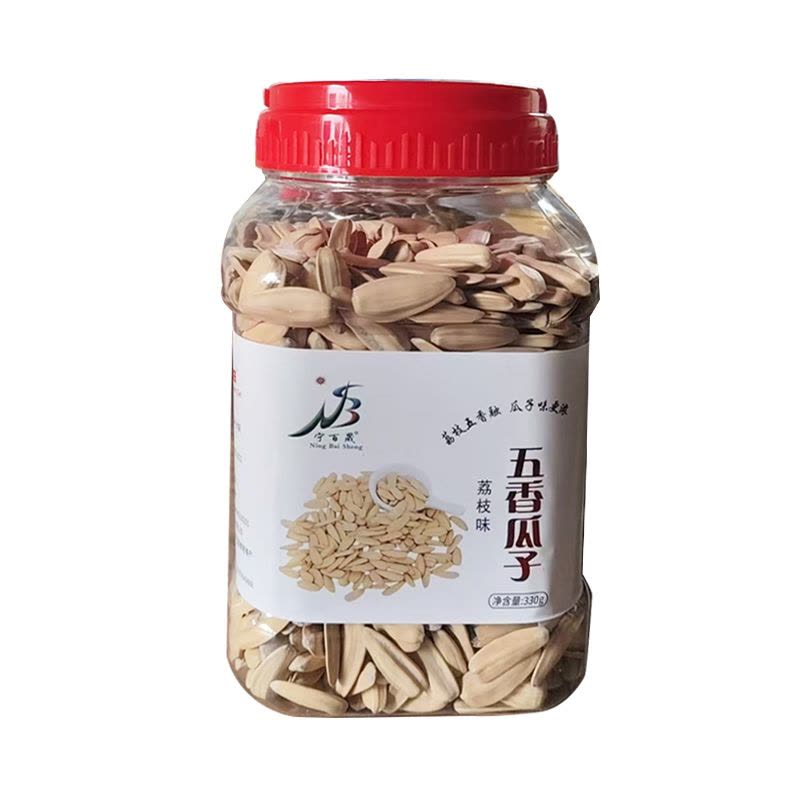 荔枝味五香瓜子330g/罐图片