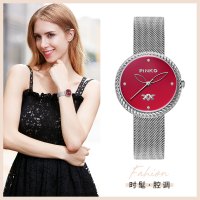 新款意大利进口PINKO手表 欧美品牌女士简约时尚石英表女FW17系列PK.2950L/05M编织带