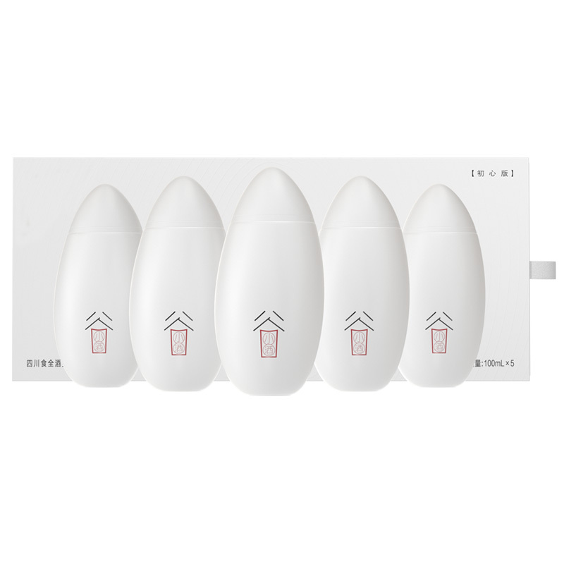 谷小酒 初心版 52度 100ml*5瓶*6盒 礼盒整箱装 浓香型白酒 口感绵柔