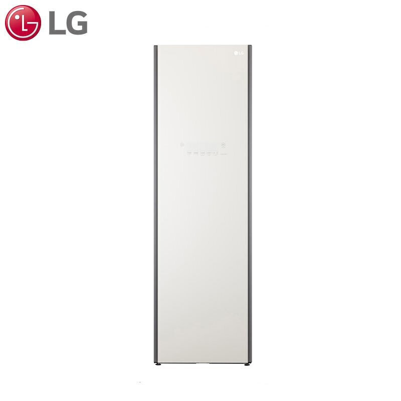 原装进口LG S5BOC 衣物护理机 私家干洗机蒸汽除菌家用智能变频干衣机热泵式烘干机 5件款嵌入式消毒衣柜 玉石白色高清大图