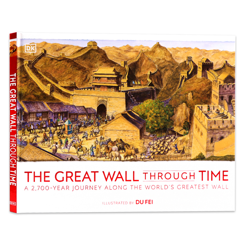 DK 穿越时空的古代世界 [正版]DK 穿越时空的长城 英文原版绘本 The Great Wall Through Ti高清大图