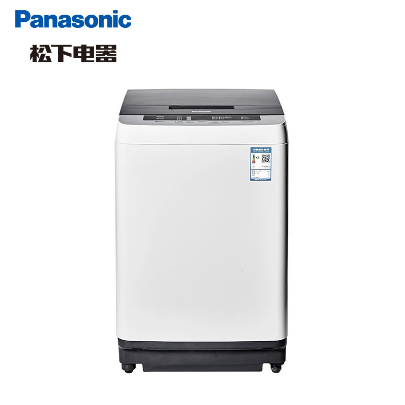 松下(Panasonic) XQB80-Q88T2R 8KG 全自动家用波轮静音 节能 洗脱一体 波轮洗衣机(灰色)