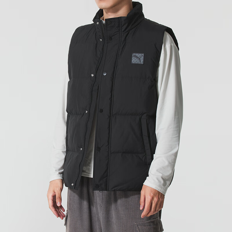 彪马(PUMA)羽绒马甲男装新款运动服上衣休闲保暖背心外套635755-01 ZP高清大图