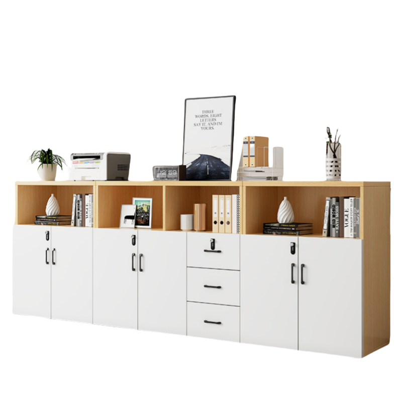 芙首泰矮柜资料柜6门3抽280*40*109cm台高清大图