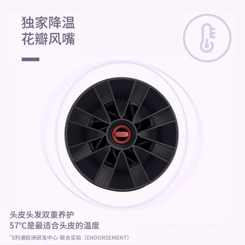 飞利浦(Philips)吹风机BHD378-05白色家用电吹风恒温护发大功率速干风筒负离子护发高清大图