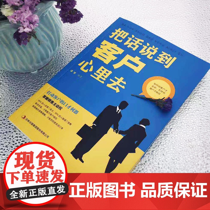 把话说到客户心里去正版 销售技巧书籍 这样去销售提升销售口才 汽车房地产售楼保险市场广告营销推销业务员电话说话沟通说话技高清大图