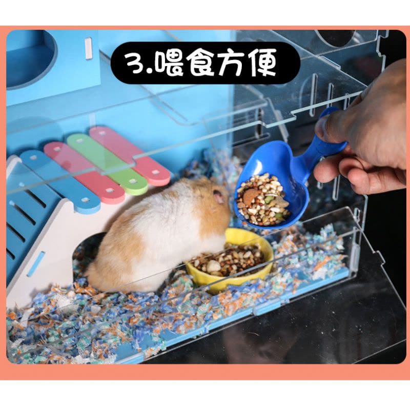 仓鼠笼子亚克力金丝熊窝小花枝鼠大别墅双层套餐玩具用品套装齐全图片