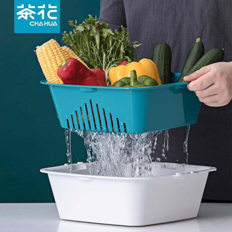 茶花1162 时尚滤水筛(小号)(套)