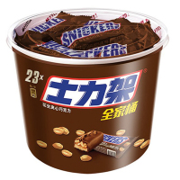 士力架 巧克力 花生夹心巧克力460g桶装