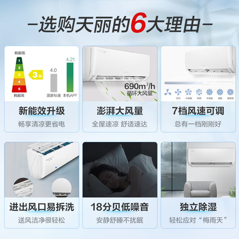 格力1.5匹挂机冷暖空调家用变频空调 KFR-35GW/(35530)FNhAh-B3(含管)
