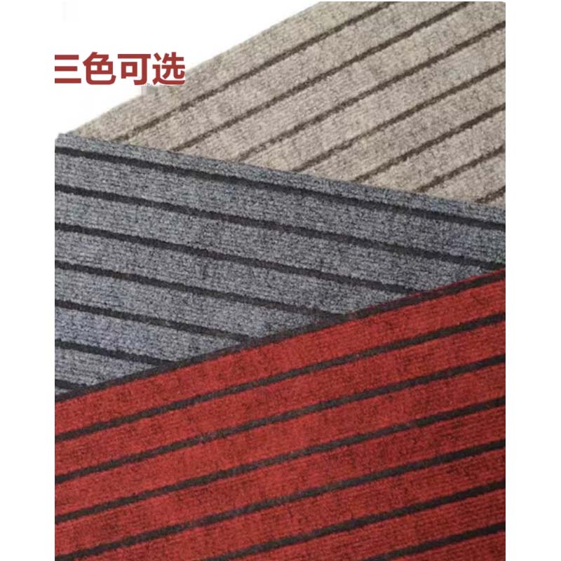 地垫 “1.8米宽15米长整卷 灰色条纹”高清大图