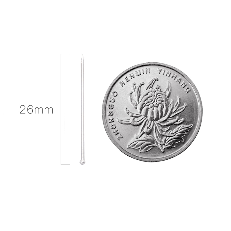 三木(SUNWOOD)8062大头针办公文具用品26mm镀镍定位针金属固定针 50g/盒直别针10盒