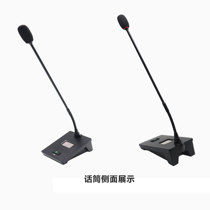 QNOA 启诺QN-SLC36 有线会议台式鹅颈麦克风 大型会议讨论系统演讲话筒 台 黑色高清大图