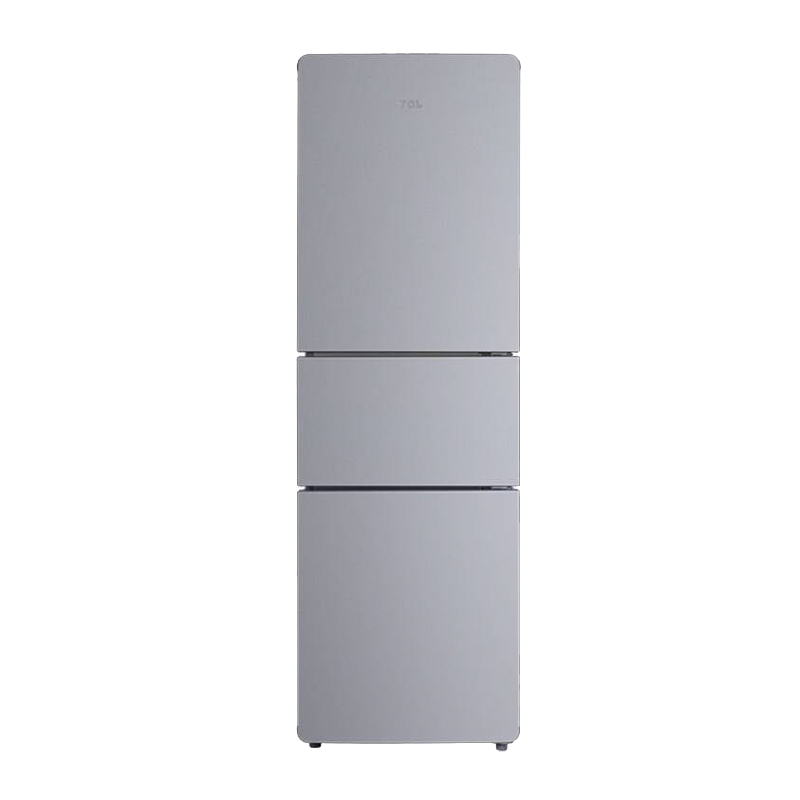 TCL BCD-215TC 215升 直冷微霜 三门家用冰箱(闪白银)