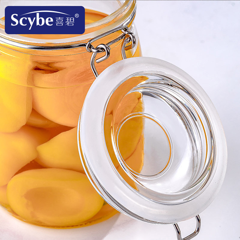 [Scybe]喜碧斯格1500ML玻璃密封罐玻璃瓶储物罐蜂蜜瓶酵素瓶奶粉糖果罐泡酒瓶 2只装