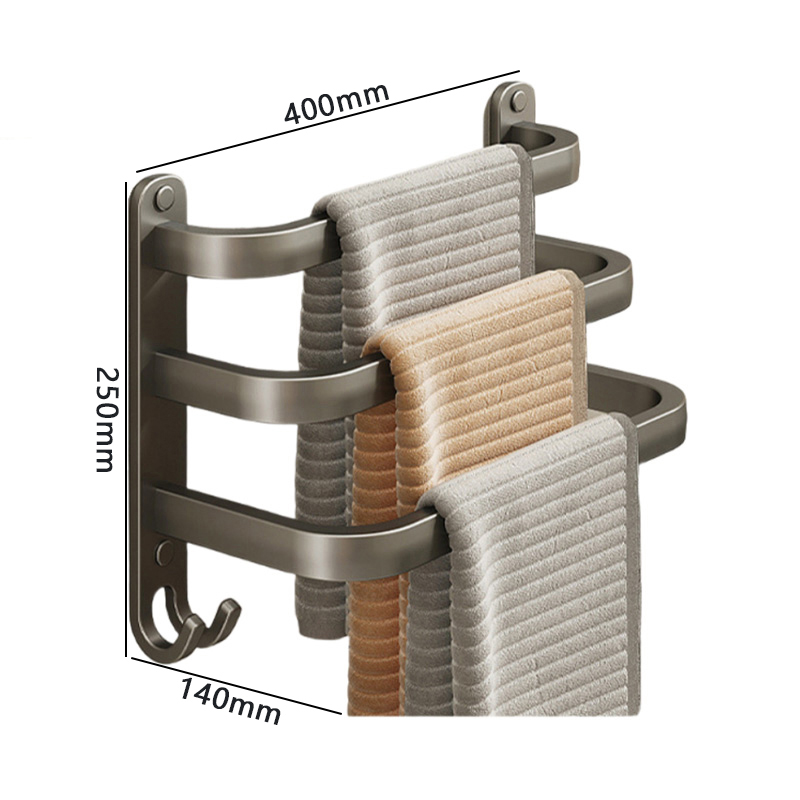 豫汉迎多杆毛巾架 三杆毛巾架300*140*250mm个