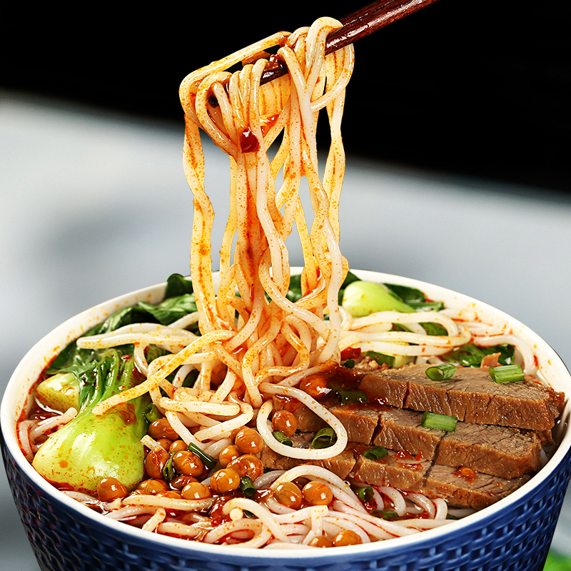 伊田面馆 米线 酸辣风味米粉米线 速食方便食品526g*3袋