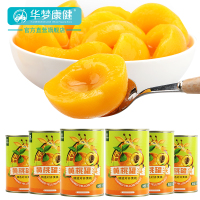 【砀山特产】新鲜黄桃罐头425g*6罐装 鲜桃生产儿童孕妇酸甜脆爽桃香诱人T6