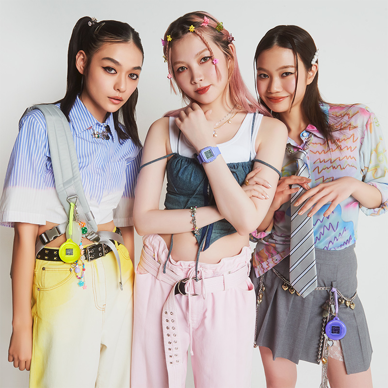 CASIO旗舰店卡西欧手表女babyg新款小方块新年送礼女士潮流运动休闲户外防水学生电子石英表女日韩腕表BGD-10K高清大图