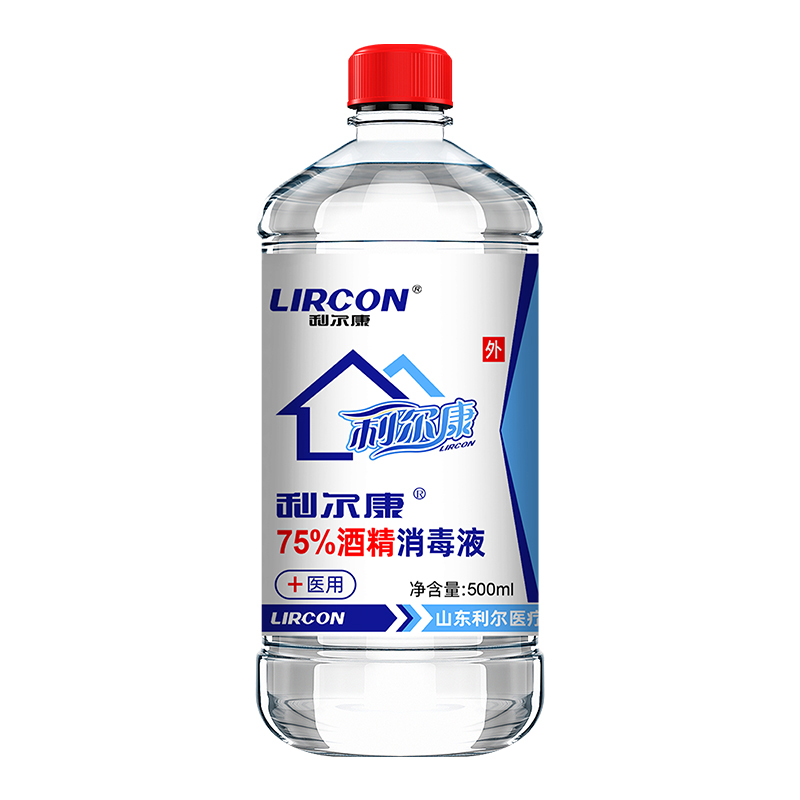 利尔康 医用消毒酒精 500ml