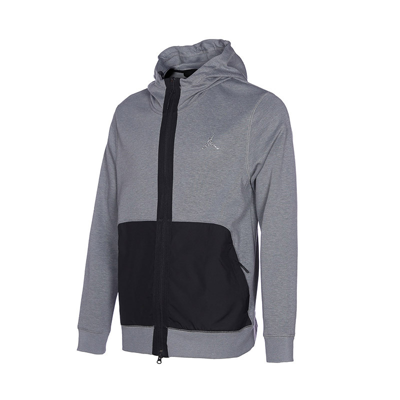 Nike/耐克JORDAN男子训练运动外套连帽休闲拼接夹克 DJ0876-091