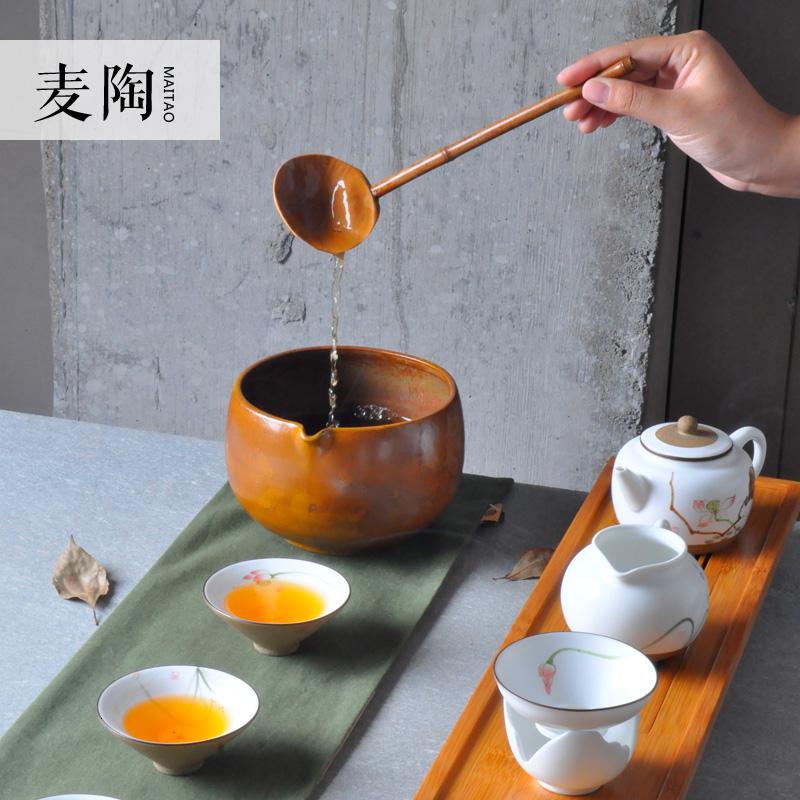美帮汇竹制香插赏茶荷茶道配件 茶巾托茶勺水勺 功夫茶具零配件高清大图