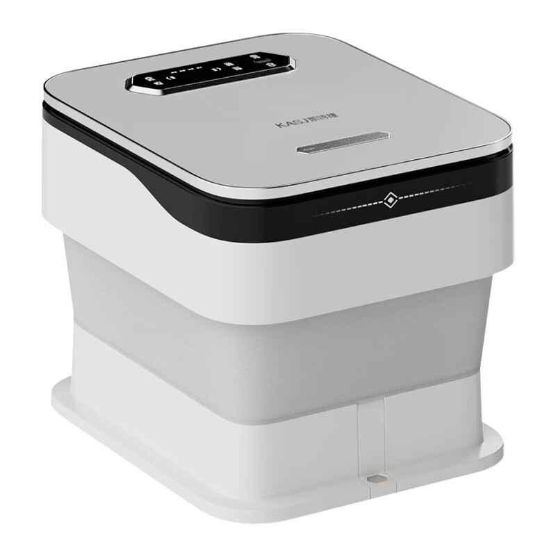 凯诗捷(KASJ)泡脚桶家用恒温加热自动升降折叠气囊按摩足浴盆 K7 皓月白(单 位:个)