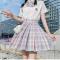 jk制服裙正版套装全套基础款百褶裙日系不良少女校服学院风格裙夏 玻璃糖八件套 XS ( 建议体重55-75 )