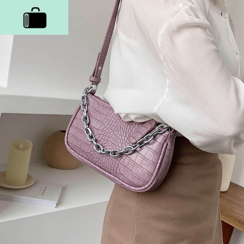 网红小包包质感女包2020流行新款高级感链条斜挎包百搭时尚腋下包NEWLAKE高清大图