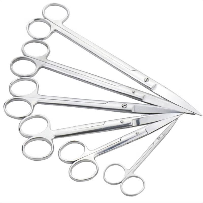 BY-103 实验用剪刀 不锈钢实验室剪 手术剪刀 直尖10cm图片