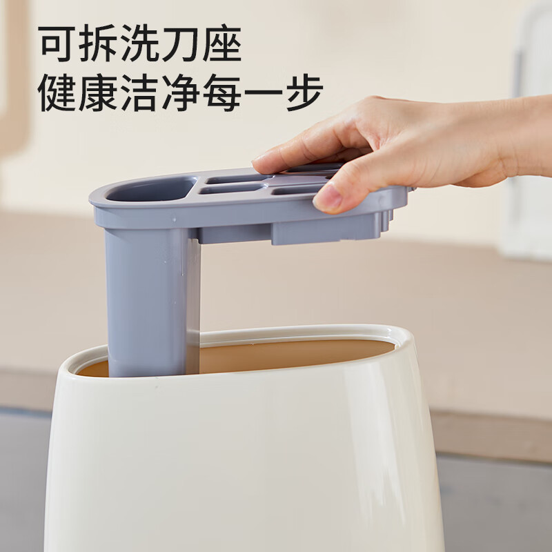 巧媳妇(SMART WIFE)鲸潮6件套K-1708B-6鲸潮六件刀具套装 7铬钼钒钢 厨房家用砍骨刀切肉切片刀菜刀组合高清大图